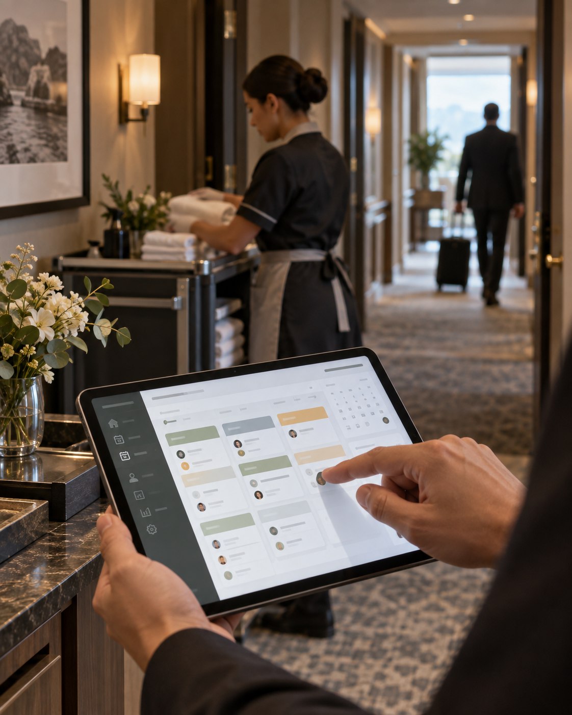 Configuración de un flujo de trabajo para el equipo del hotel